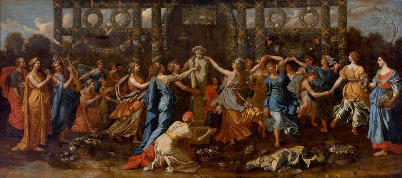Nicolas Poussin Hymenaios Disguised as a Woman During an Offering to Priapus oil painting picture